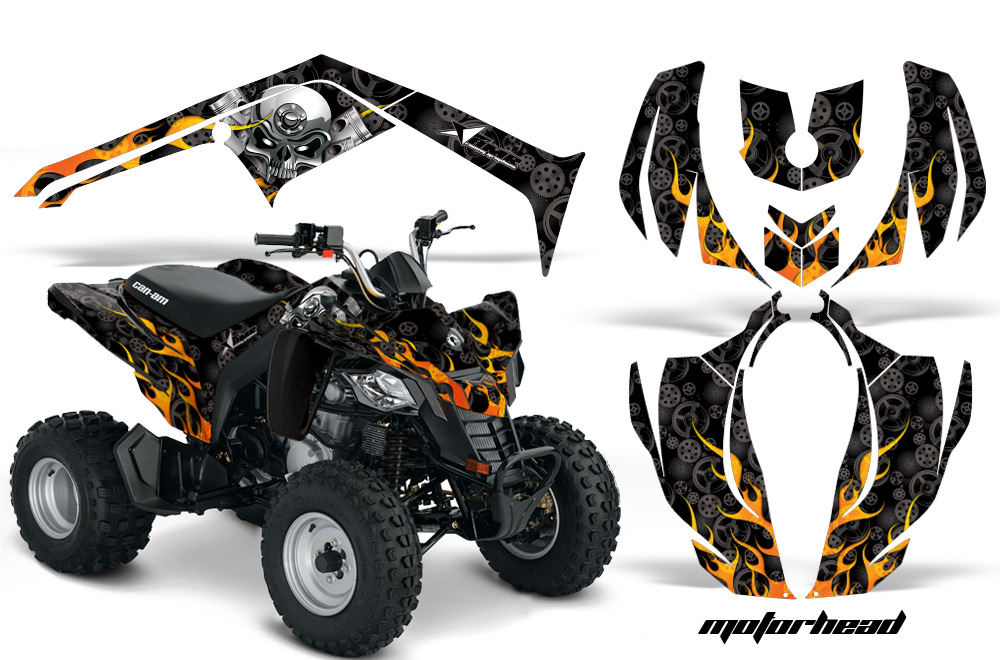 Can-Am Bombardier DS450 Graphics Kit motorhead blk